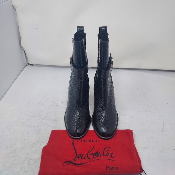 Christian Louboutin Black Crocodile Chelsea Boot - Picture 6 of 11